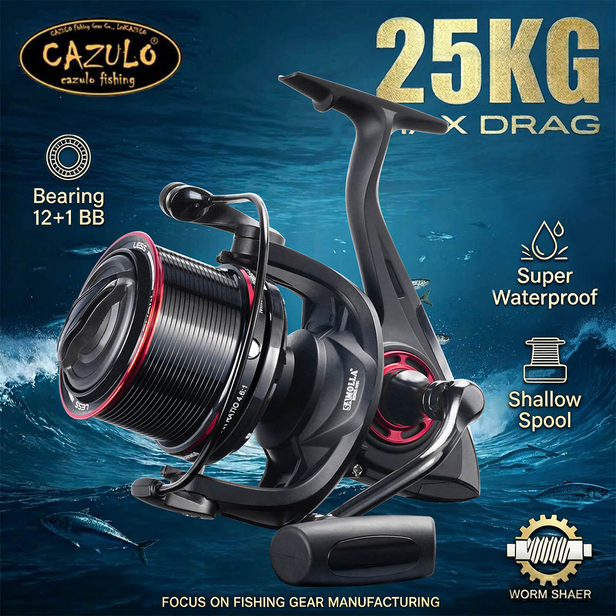 Daiwa Reel Bg - Спиннинговая катушка CAZULO для дальнего заброса,