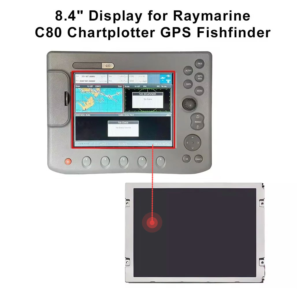 Fish Finder Gps - 8,4-дюймовый ЖК-дисплей для ремонта картплоттера-эхолота Raymarine