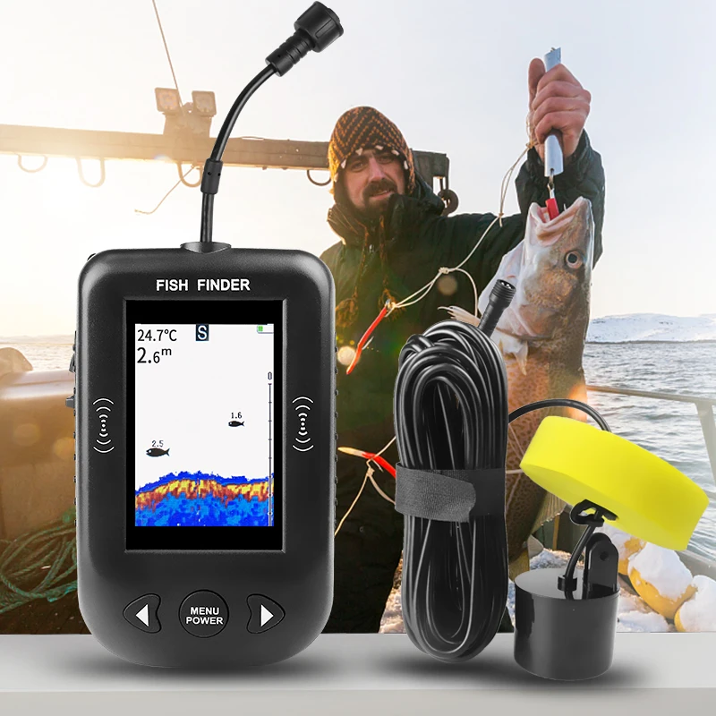 Эхолот Erchang XF03 для рыбалк – обзор и цена Fish Finder Transducer
