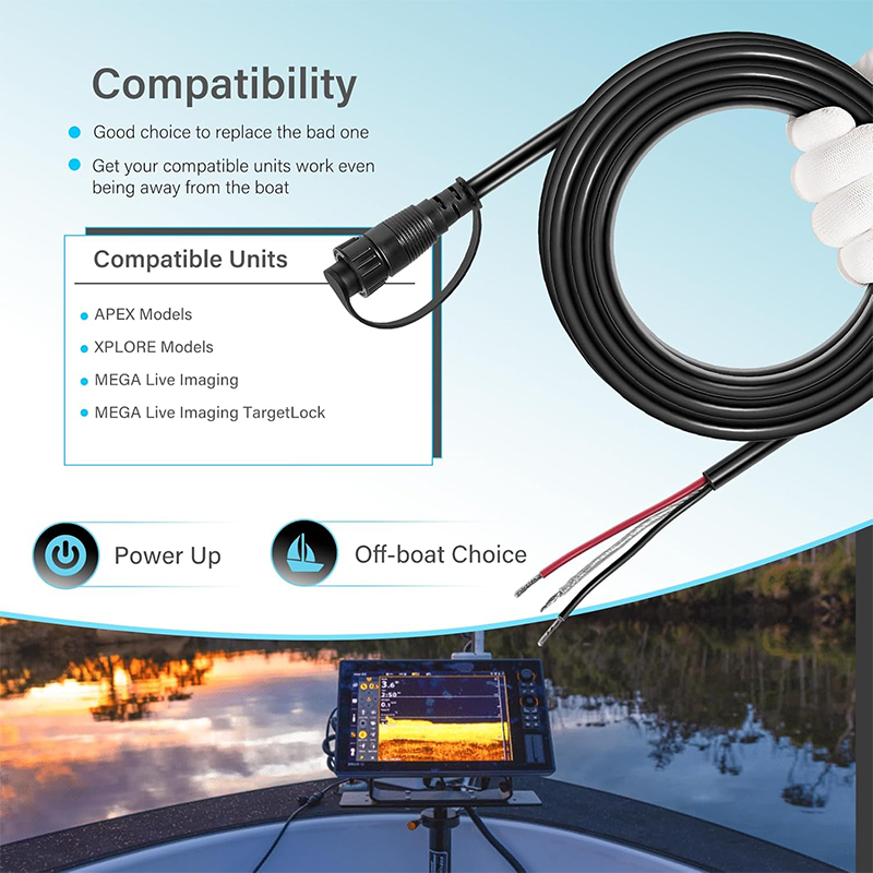 720110-1 Кабель питания PC13 д – обзор и цена Fish Finder Cable
