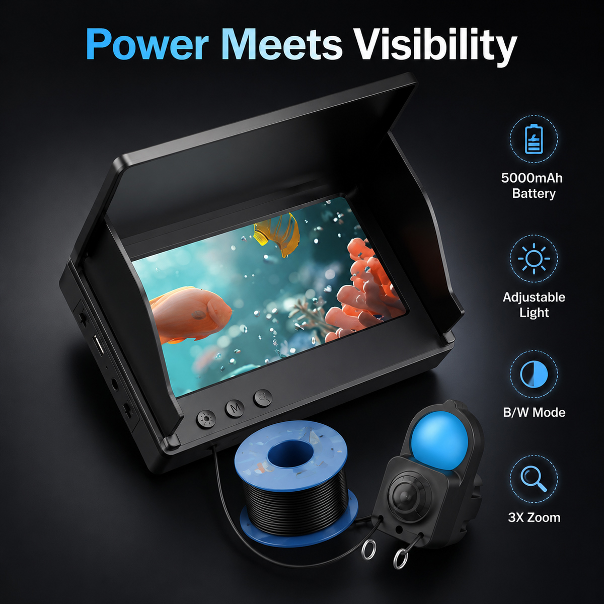 Подводная HD-камера для рыбалк – обзор и цена Fish Finder Portable